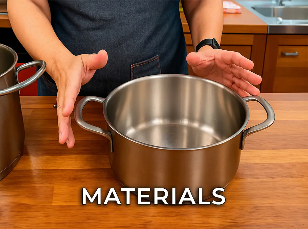 Essential cooking pot used for antipasti preparation.