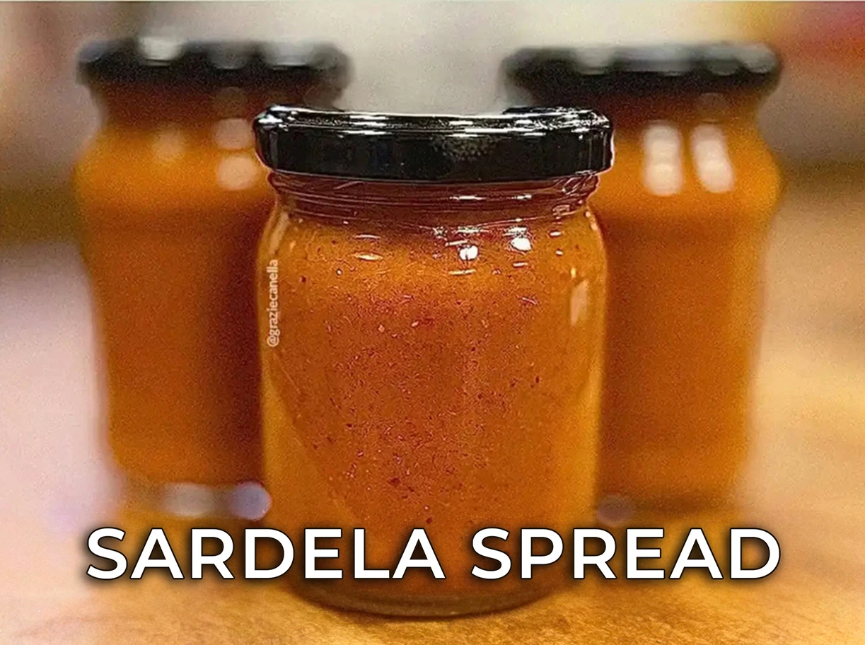 jar of creamy sardela spread
